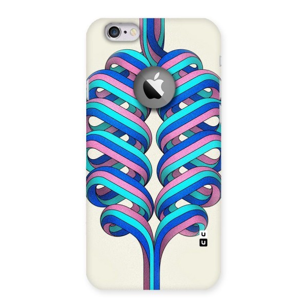 Coil Abstract Pattern Back Case for iPhone 6 Logo Cut