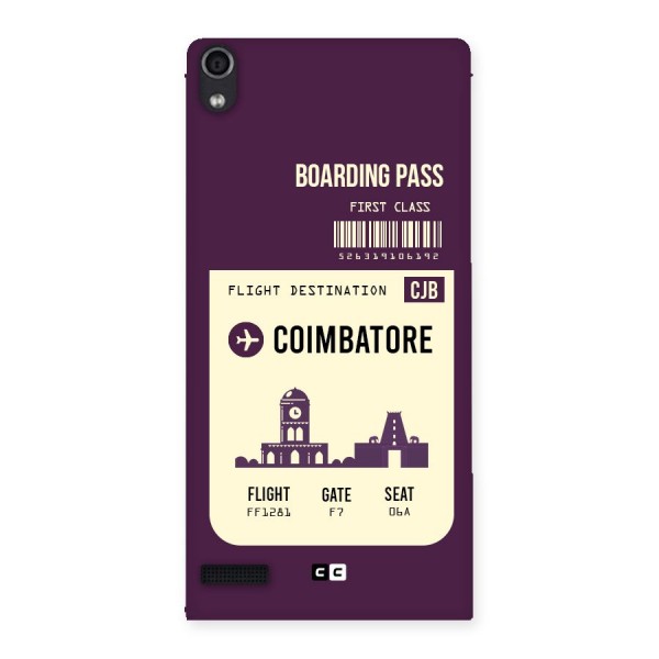 Coimbatore Boarding Pass Back Case for Ascend P6