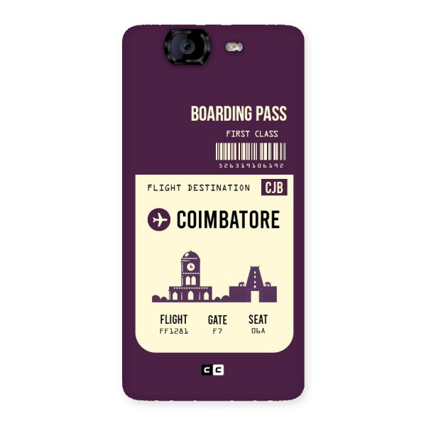 Coimbatore Boarding Pass Back Case for Canvas Knight A350