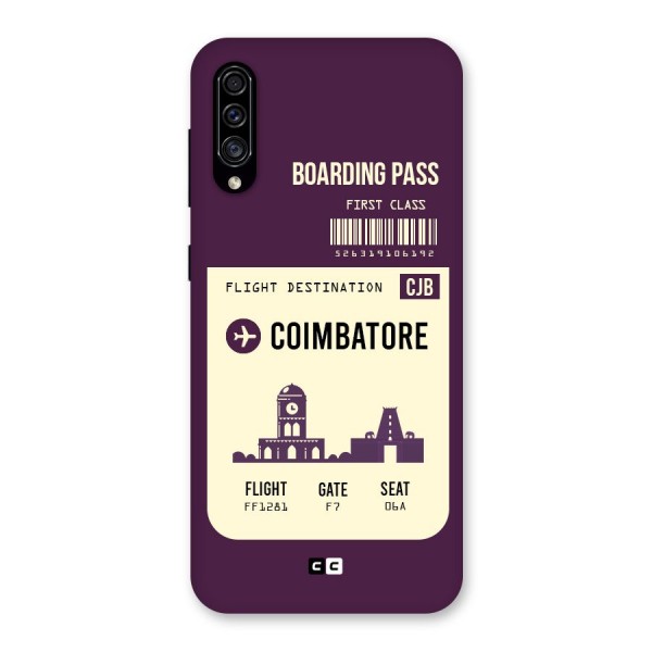 Coimbatore Boarding Pass Back Case for Galaxy A30s