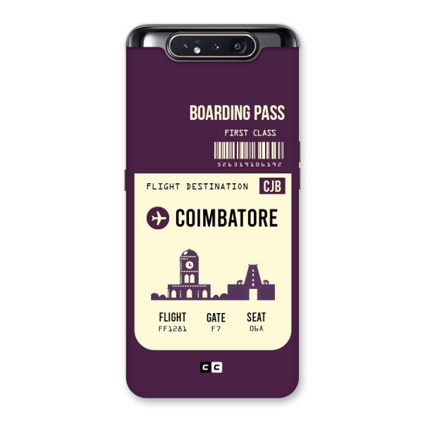 Coimbatore Boarding Pass Back Case for Galaxy A80