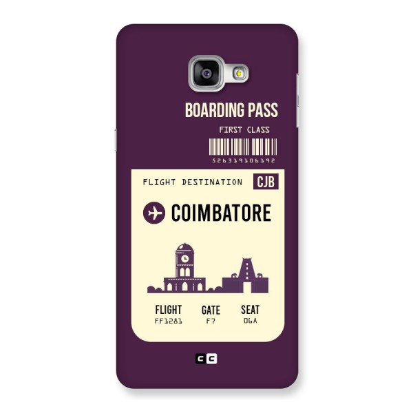 Coimbatore Boarding Pass Back Case for Galaxy A9