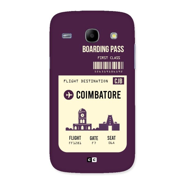 Coimbatore Boarding Pass Back Case for Galaxy Core