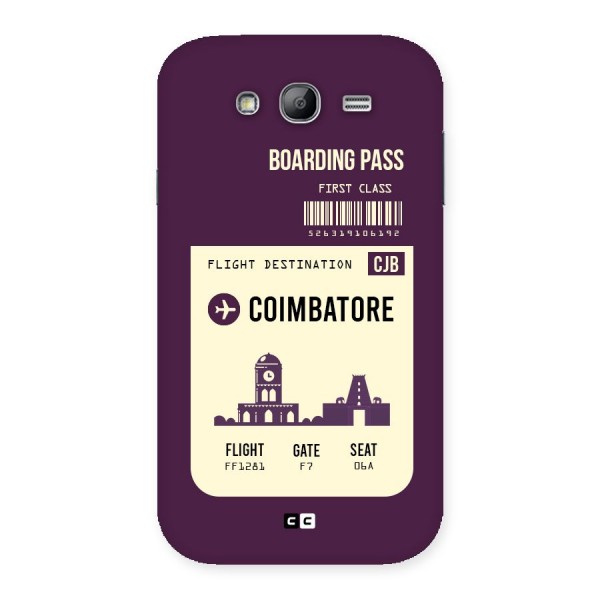 Coimbatore Boarding Pass Back Case for Galaxy Grand