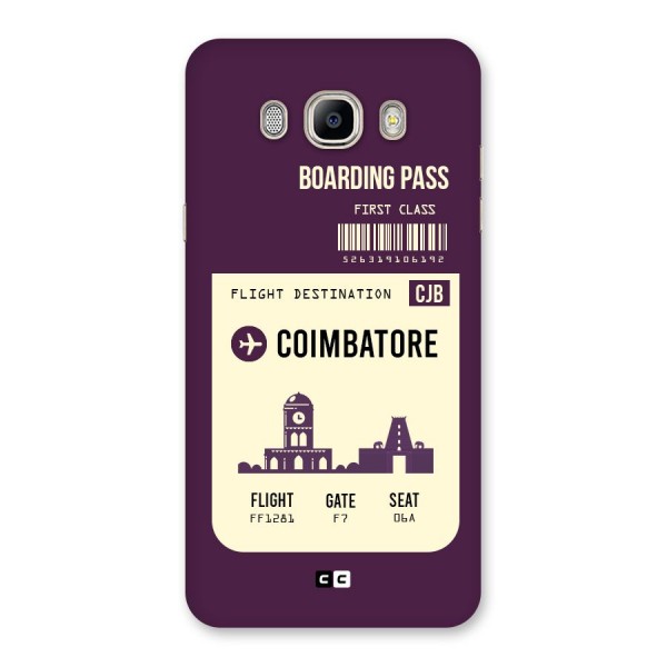 Coimbatore Boarding Pass Back Case for Galaxy On8