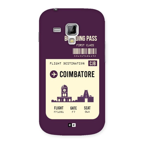 Coimbatore Boarding Pass Back Case for Galaxy S Duos