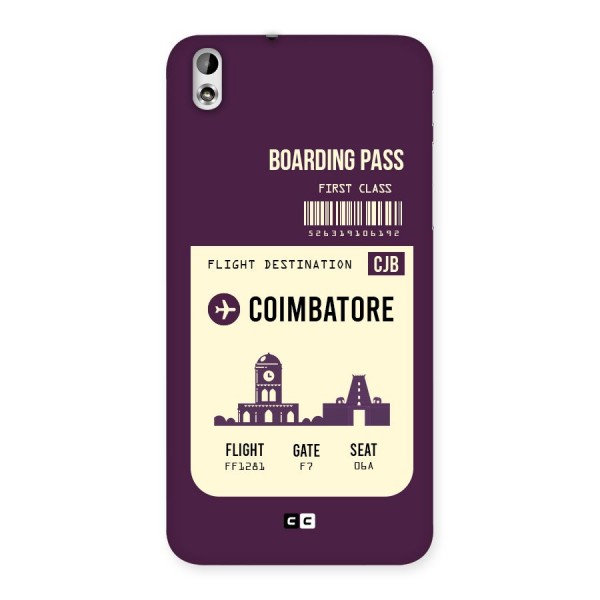 Coimbatore Boarding Pass Back Case for HTC Desire 816