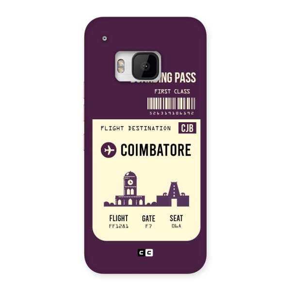Coimbatore Boarding Pass Back Case for HTC One M9