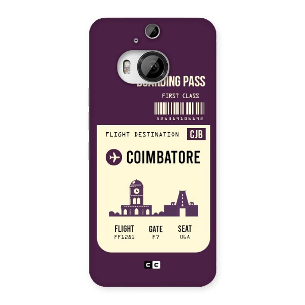 Coimbatore Boarding Pass Back Case for HTC One M9 Plus