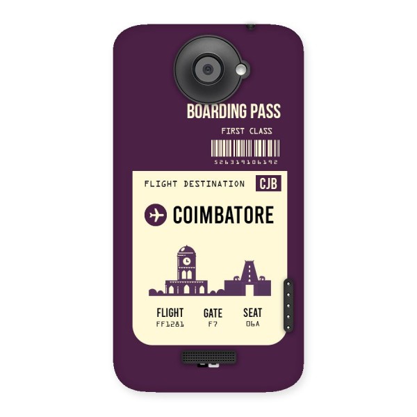 Coimbatore Boarding Pass Back Case for HTC One X