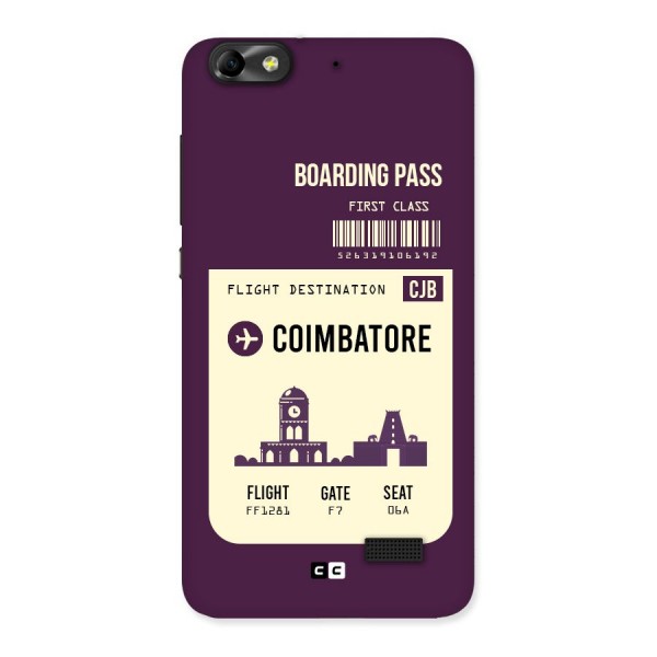 Coimbatore Boarding Pass Back Case for Honor 4C