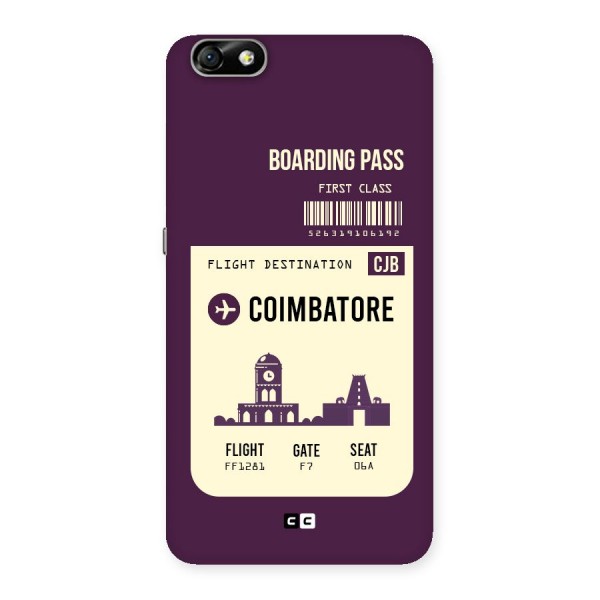 Coimbatore Boarding Pass Back Case for Honor 4X