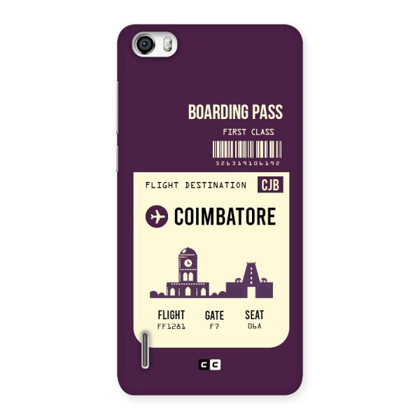 Coimbatore Boarding Pass Back Case for Honor 6
