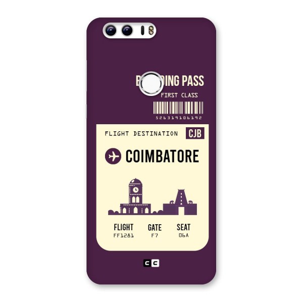 Coimbatore Boarding Pass Back Case for Honor 8