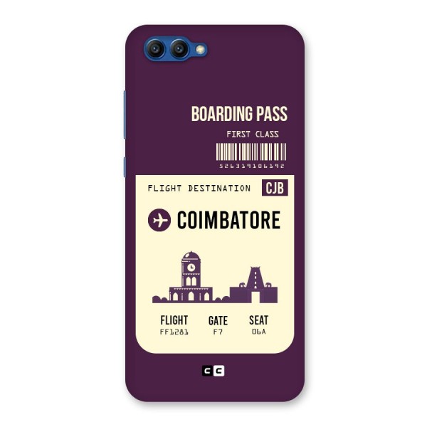 Coimbatore Boarding Pass Back Case for Honor View 10