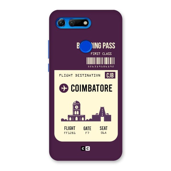 Coimbatore Boarding Pass Back Case for Honor View 20