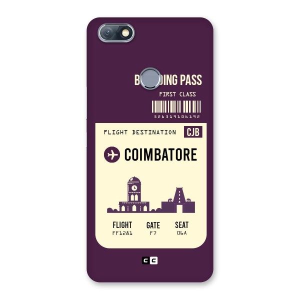 Coimbatore Boarding Pass Back Case for Infinix Note 5