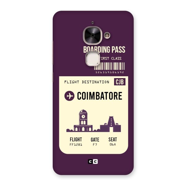 Coimbatore Boarding Pass Back Case for Le 2