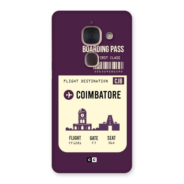Coimbatore Boarding Pass Back Case for Le Max 2