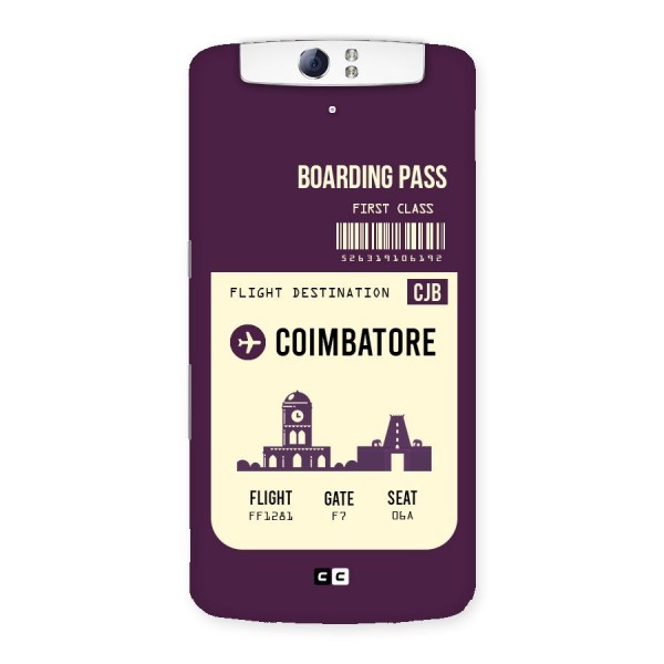 Coimbatore Boarding Pass Back Case for Oppo N1