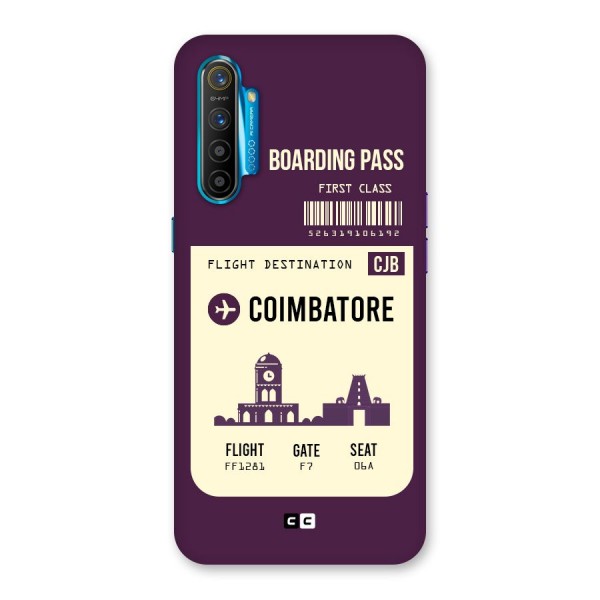 Coimbatore Boarding Pass Back Case for Realme XT