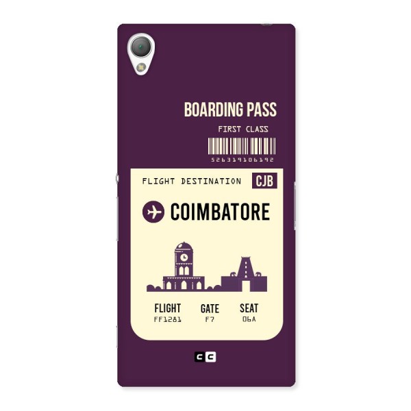 Coimbatore Boarding Pass Back Case for Sony Xperia Z3