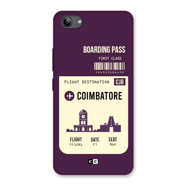 Coimbatore Boarding Pass Back Case for Vivo Y81i
