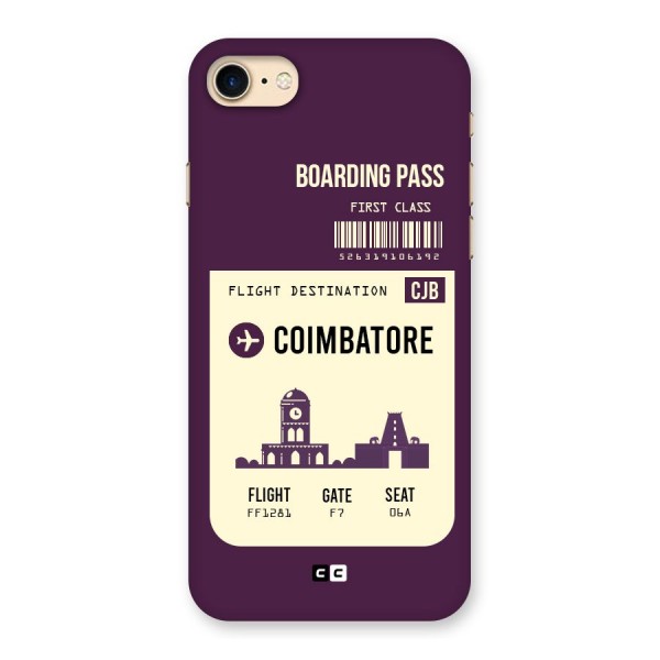 Coimbatore Boarding Pass Back Case for iPhone 7
