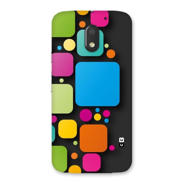 Color Boxes Abstract Back Case for Moto E3 Power
