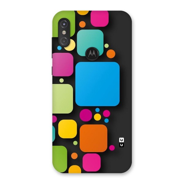 Color Boxes Abstract Back Case for Motorola One Power