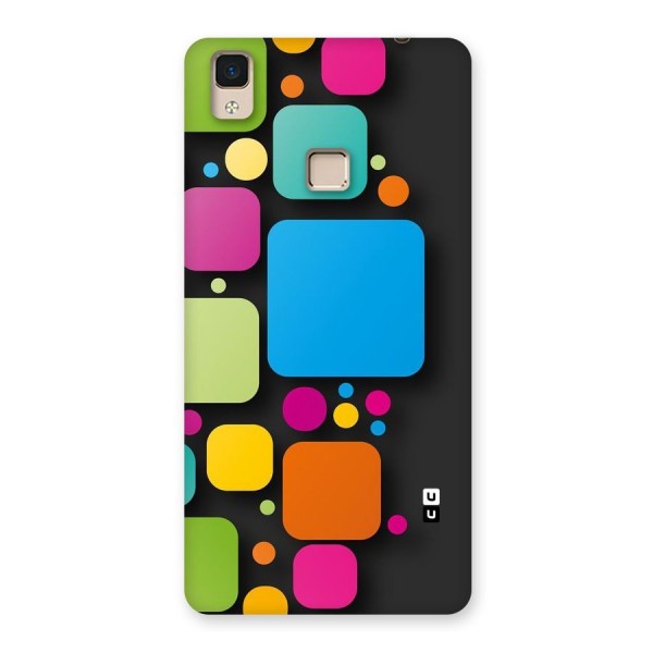 Color Boxes Abstract Back Case for V3 Max
