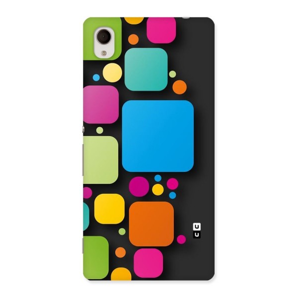 Color Boxes Abstract Back Case for Xperia M4 Aqua