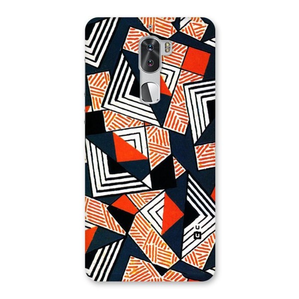 Colored Cuts Pattern Back Case for Coolpad Cool 1
