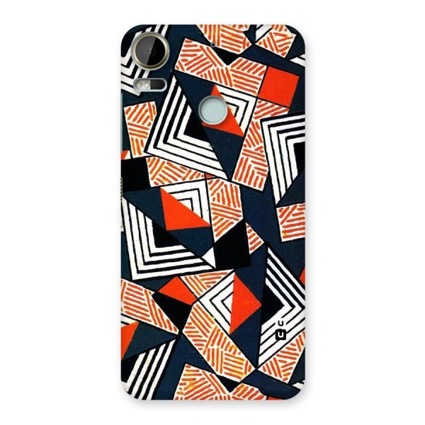 Colored Cuts Pattern Back Case for Desire 10 Pro