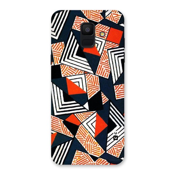 Colored Cuts Pattern Back Case for Galaxy A6 (2018)