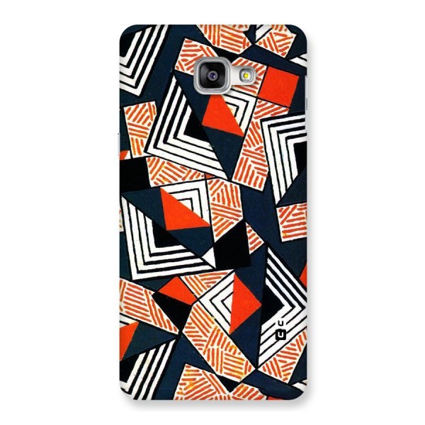 Colored Cuts Pattern Back Case for Galaxy A9