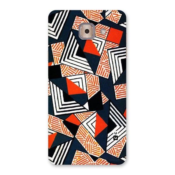 Colored Cuts Pattern Back Case for Galaxy J7 Max
