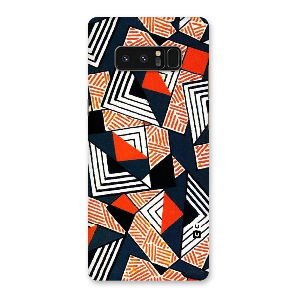 Colored Cuts Pattern Back Case for Galaxy Note 8