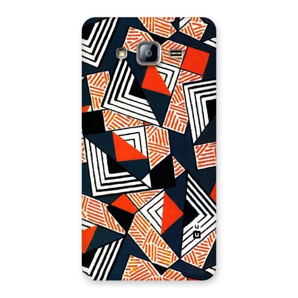 Colored Cuts Pattern Back Case for Galaxy On5