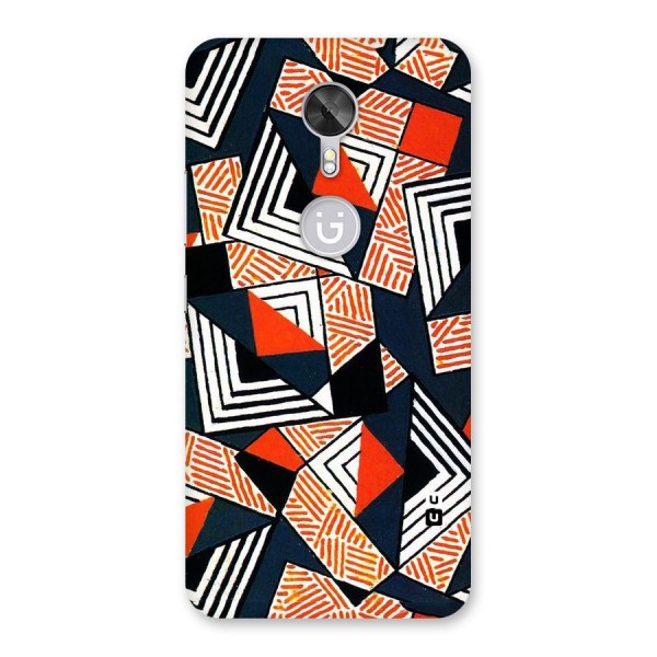 Colored Cuts Pattern Back Case for Gionee A1
