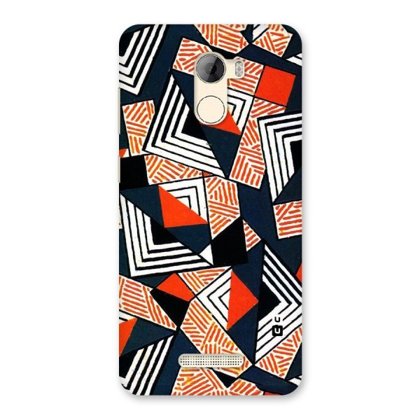 Colored Cuts Pattern Back Case for Gionee A1 LIte