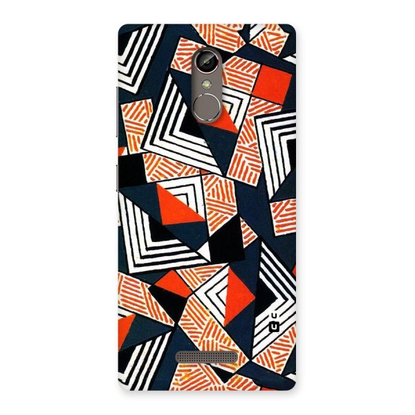 Colored Cuts Pattern Back Case for Gionee S6s