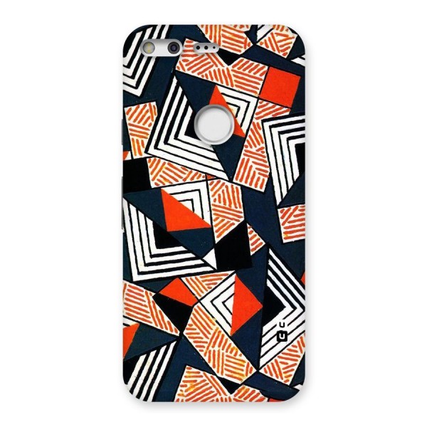 Colored Cuts Pattern Back Case for Google Pixel