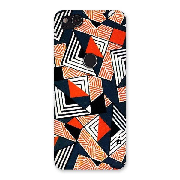 Colored Cuts Pattern Back Case for Google Pixel 2