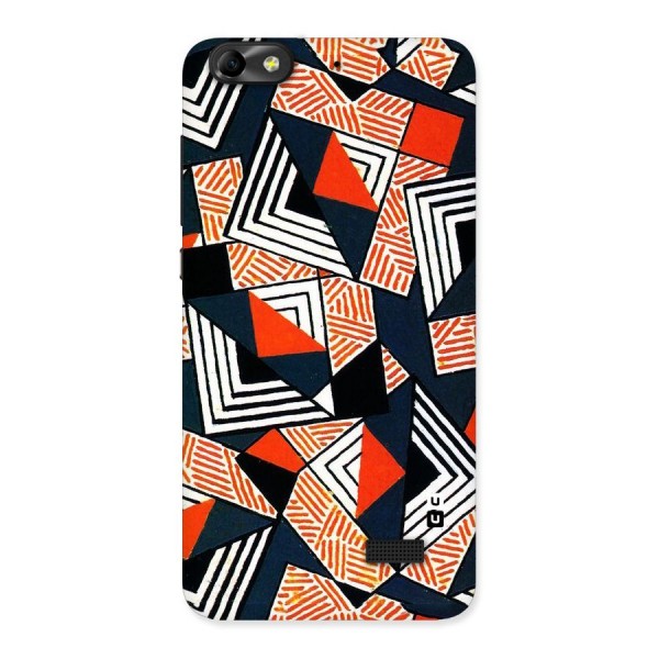 Colored Cuts Pattern Back Case for Honor 4C