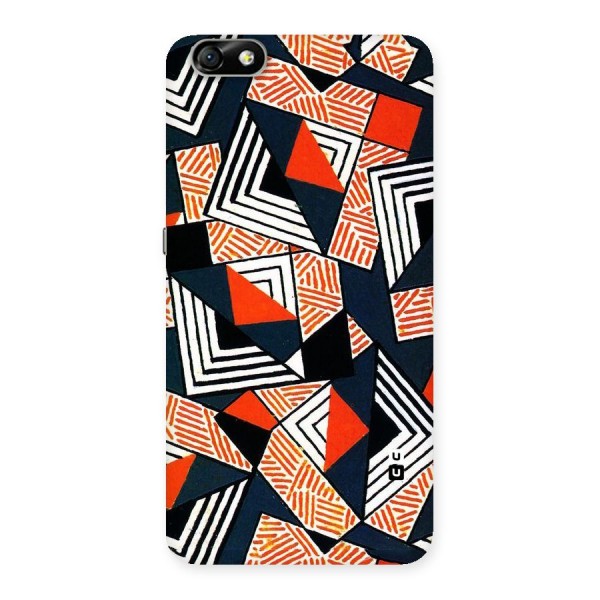Colored Cuts Pattern Back Case for Honor 4X