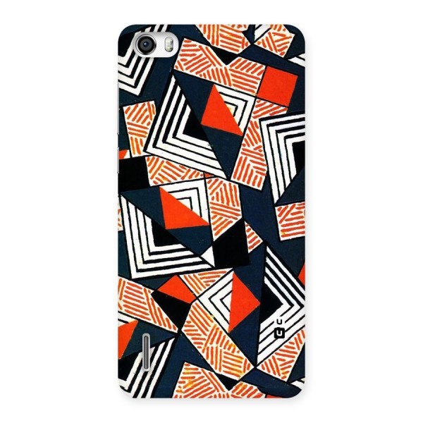 Colored Cuts Pattern Back Case for Honor 6