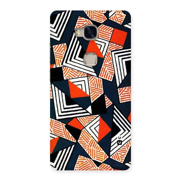 Colored Cuts Pattern Back Case for Huawei Honor 5X
