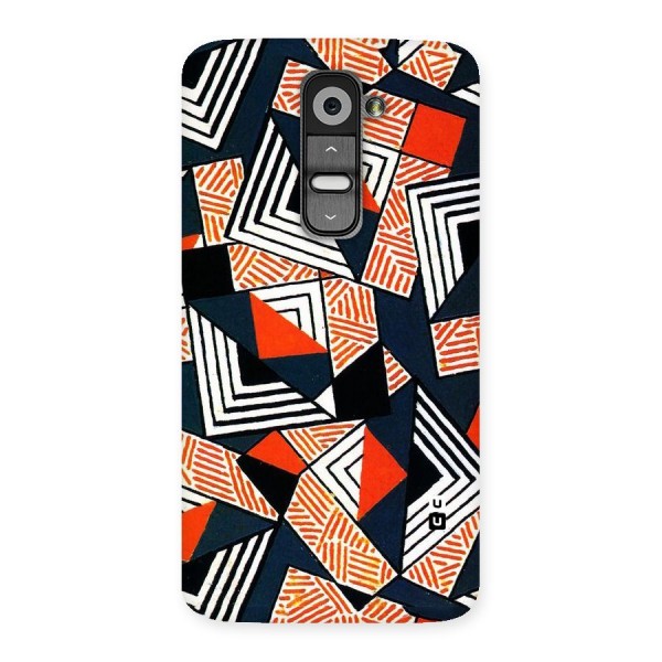Colored Cuts Pattern Back Case for LG G2
