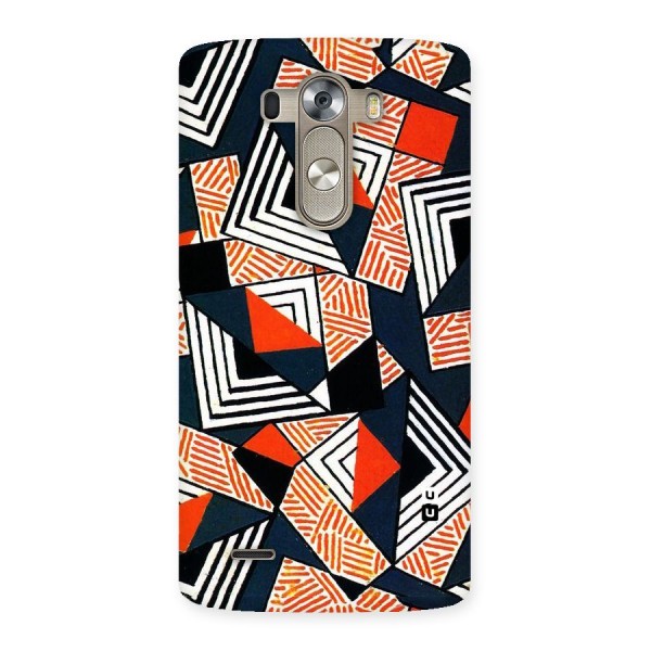 Colored Cuts Pattern Back Case for LG G3